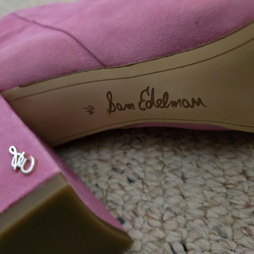 Sam Edelman Codie Pink Ankle Booties - Picture 7 of 8